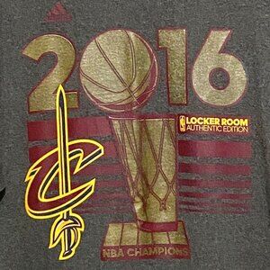 Adidas Cleveland Cavaliers 2016 NBA Champions T-Shirt XL Locker Room Authentic